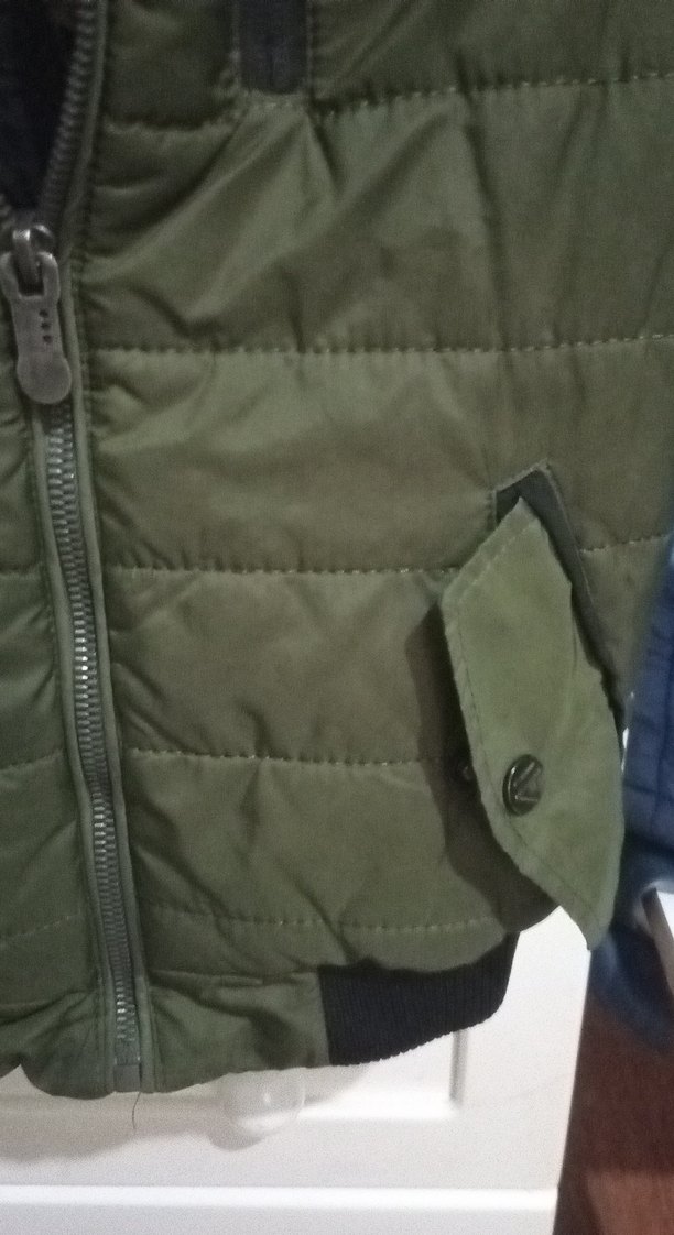 Erkek Çocuk Haki Fermuarlı Mont - Görsel 5