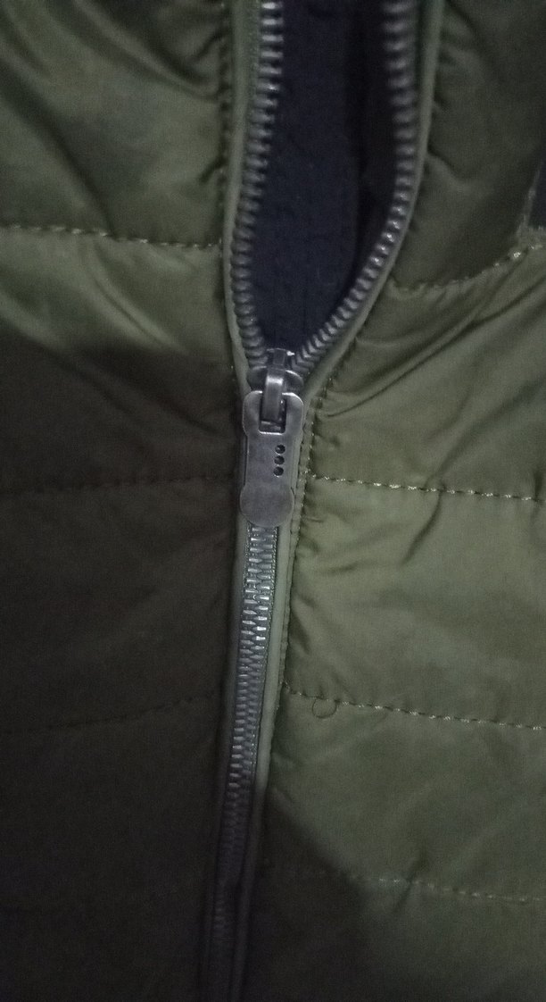 Erkek Çocuk Haki Fermuarlı Mont - Görsel 2