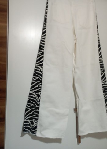 Zebra Desenli Kadın Kumaş Pantolon - Görsel 5