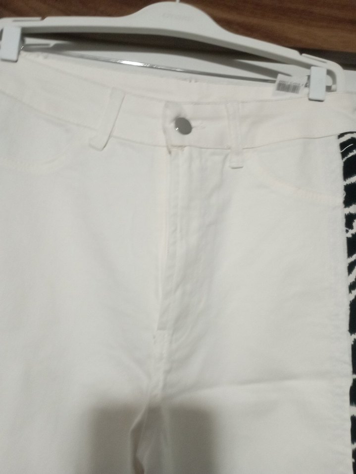 Zebra Desenli Kadın Kumaş Pantolon - Görsel 3