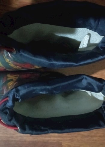 Renkli Örümcek Adam Desenli Kauçuk Erkek Çizme - Görsel 4