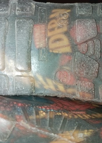 Renkli Örümcek Adam Desenli Kauçuk Erkek Çizme - Görsel 8