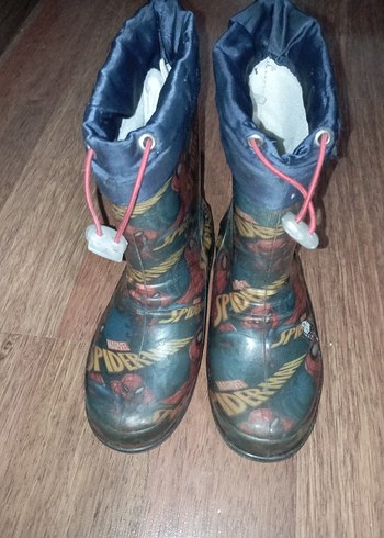 Renkli Örümcek Adam Desenli Kauçuk Erkek Çizme - Görsel 5