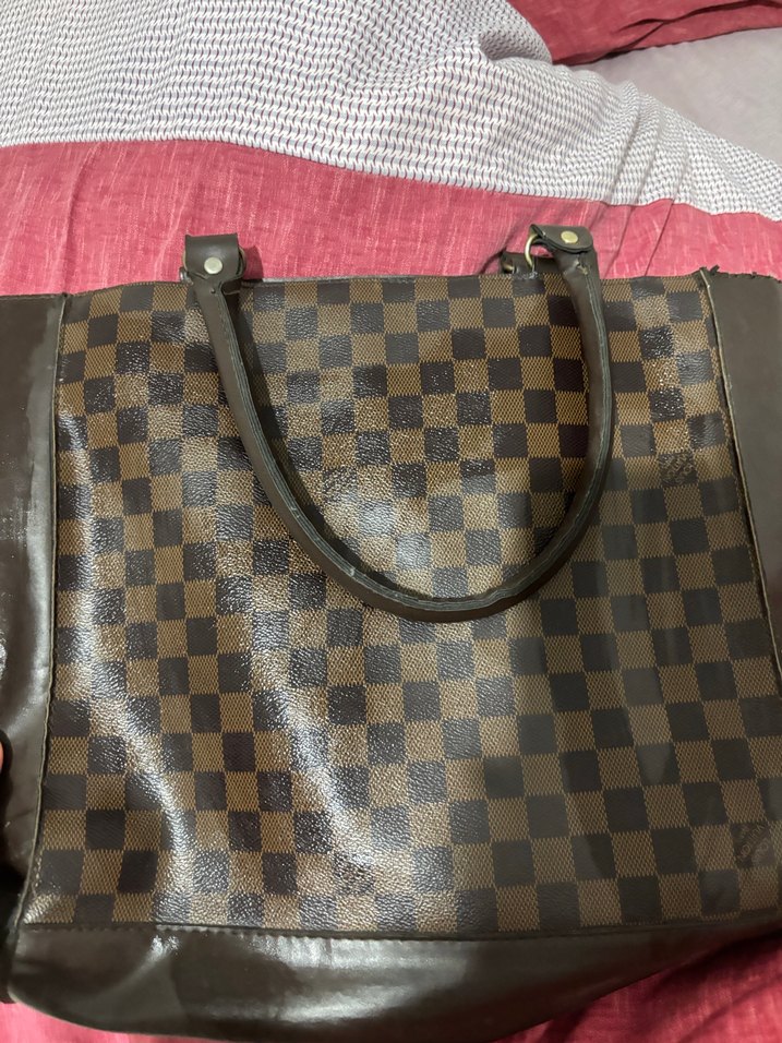 Kahverengi Desenli Deri Kadın Çanta - Görsel 3