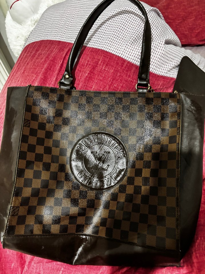 Kahverengi Desenli Deri Kadın Çanta - Görsel 2