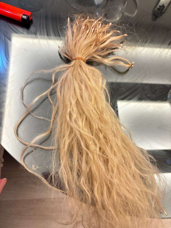 Bej Yün Püsküllü Saç Aksesuarı - Görsel 2