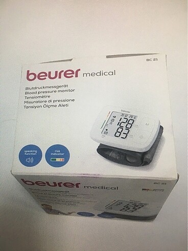 BEURER TANSİYON ALETİ BİLEKTEN ÖLÇER