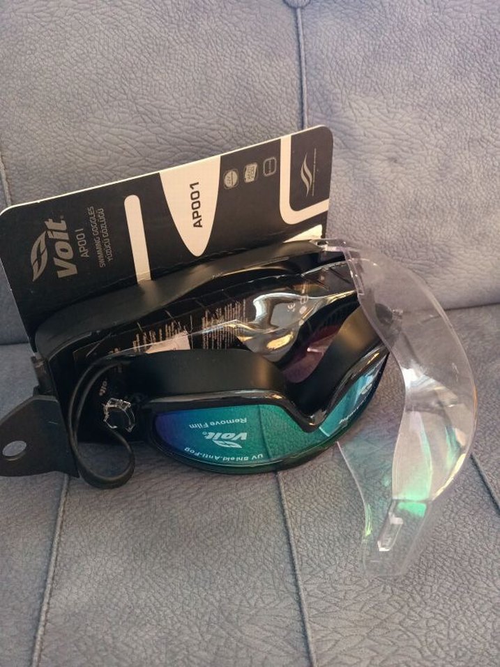 Şeffaf Gri Desenli Bisikletçi Yüzücü Gözlüğü - Görsel 5