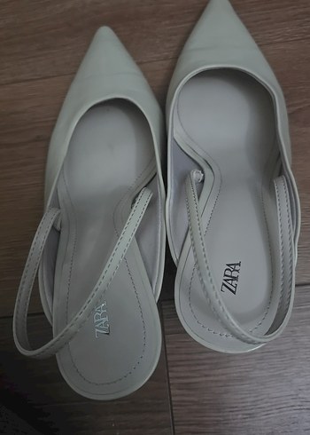 Bej Stiletto Topuklu Kadın Akşam Ayakkabısı - Görsel 3