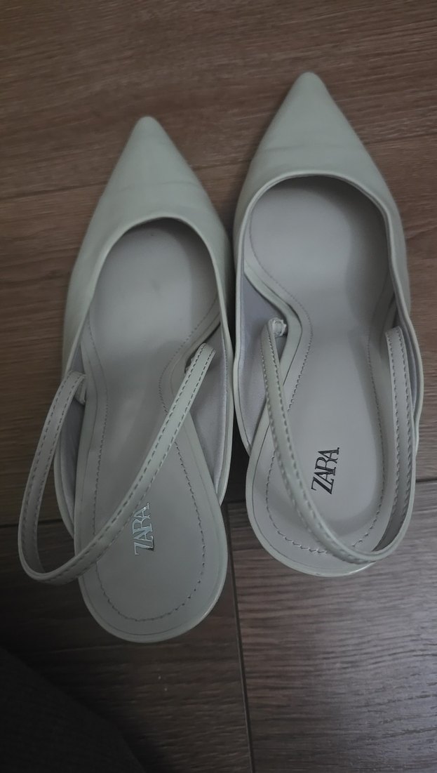 Bej Stiletto Topuklu Kadın Akşam Ayakkabısı - Görsel 3