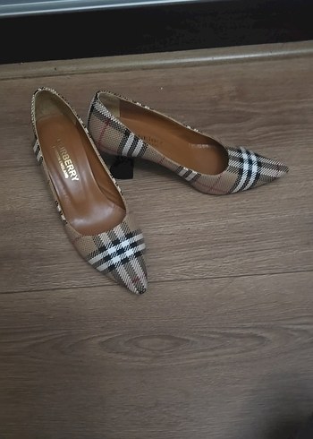 Kahverengi Kemerli Blok Topuklu Klasik Kadın Ayakkabı - Görsel 4