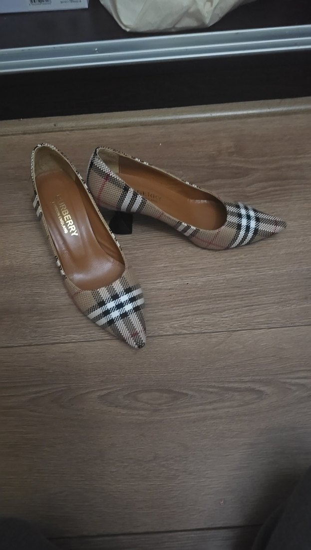 Kahverengi Kemerli Blok Topuklu Klasik Kadın Ayakkabı - Görsel 4