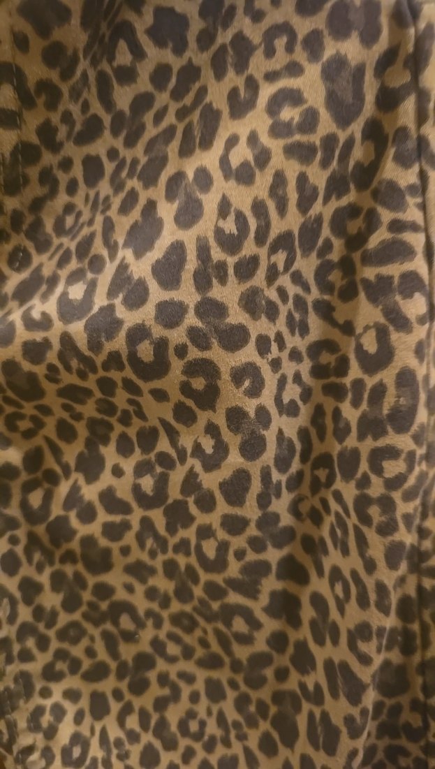 Leopar Desenli Kadın Kumaş Pantolon - Görsel 2