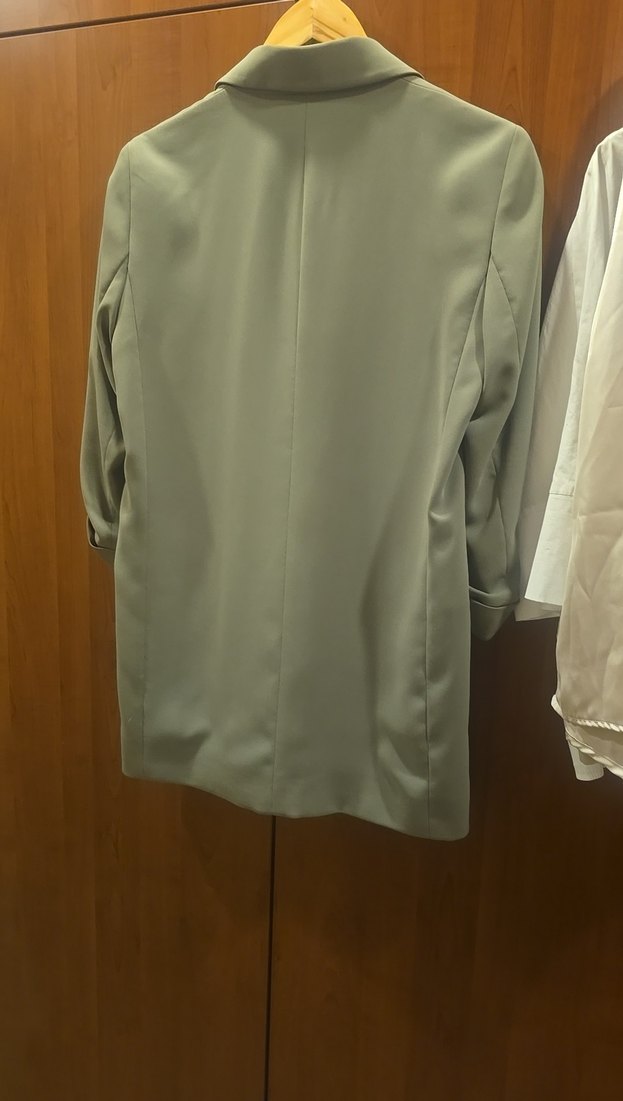 Bej Düğmeli Kadın Blazer Ceket - Görsel 3