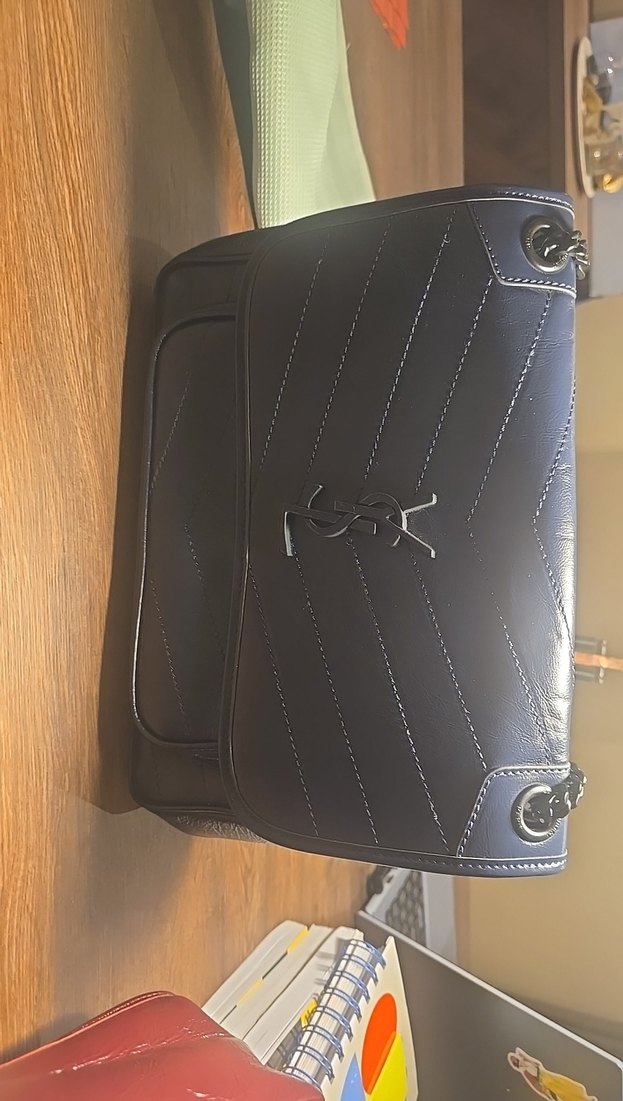 Siyah Deri Tokalı Biker Kadın Çanta - Görsel 2