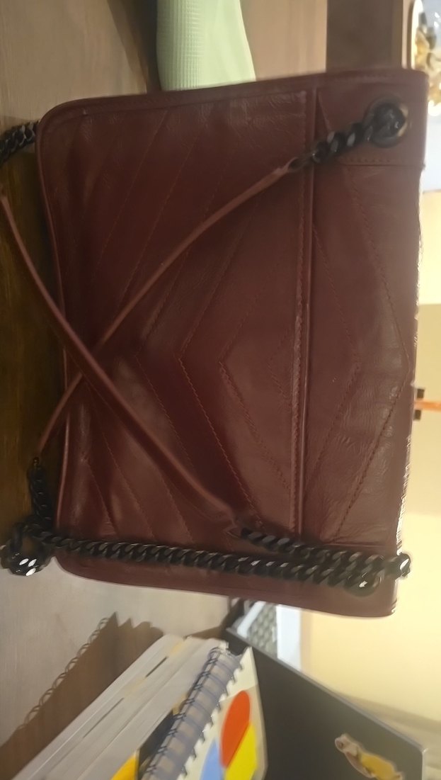 Kahverengi Deri Kadın Çanta - Görsel 2