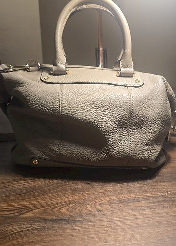 Yılan Desenli Kahverengi Deri Kadın Çanta - Görsel 4