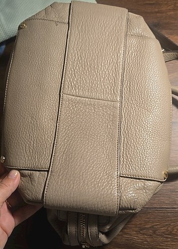 Yılan Desenli Kahverengi Deri Kadın Çanta - Görsel 3