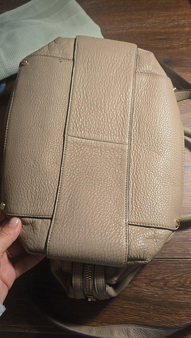 Yılan Desenli Kahverengi Deri Kadın Çanta - Görsel 3