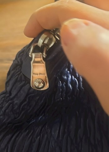 Lacivert Kadın Fermuarlı Günlük Çanta - Görsel 6