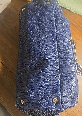 Lacivert Kadın Fermuarlı Günlük Çanta - Görsel 5