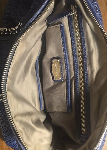 Lacivert Kadın Fermuarlı Günlük Çanta - Görsel 3