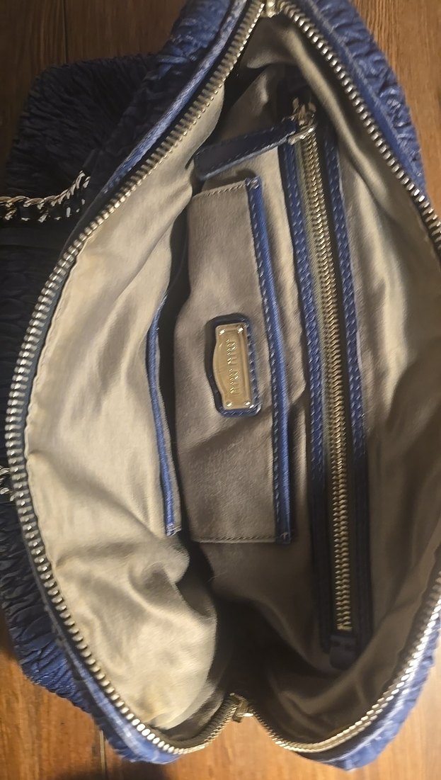 Lacivert Kadın Fermuarlı Günlük Çanta - Görsel 3