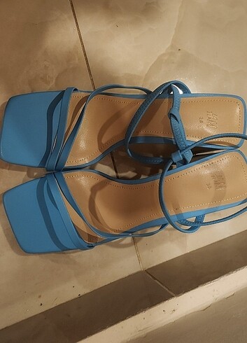 Topuklu ayakkabı mavi