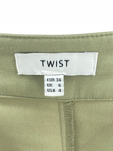 34 Beden yeşil Renk Twist Düz Kesim %70 İndirimli.