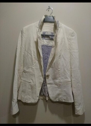 ZARA KETEN CEKET 