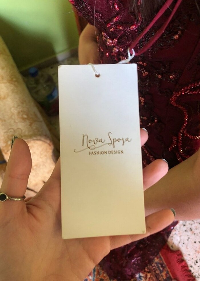 Sırt dekolteli abiye elbise  - Görsel 4