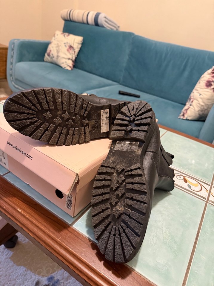 Siyah Elle Marka Kadın Bot - Görsel 5