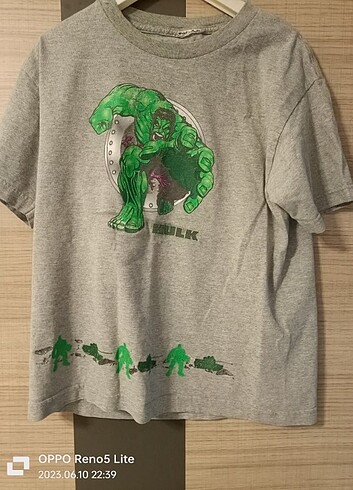 Erkek çocuk Hulk baskılı t-shirt 