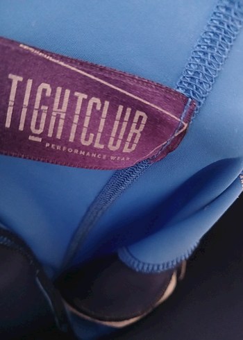 Mavi Elastik Bel Kadın Spor Taytı - Görsel 2