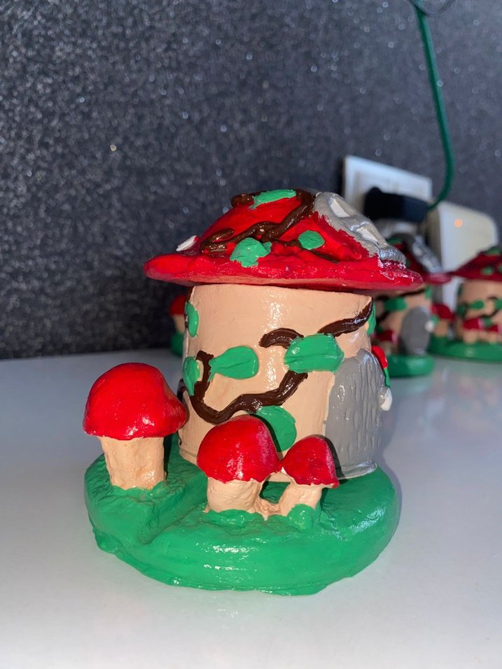 Renkli Kırmızı Mantar Ev Biblosu - Görsel 2