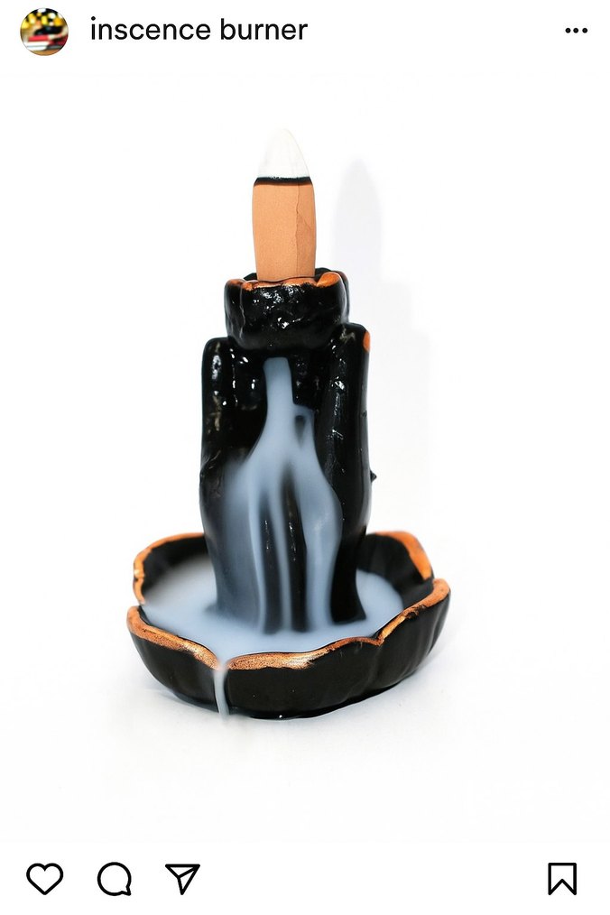 Siyah Seramik Tütsülük Figür - Görsel 2