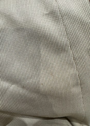 Bej Düğmeli Kısa Kadın Blazer Ceket - Görsel 7