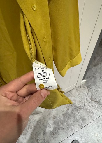 Şık Kadın Uzun Kollu Midi Gömlek - Görsel 5