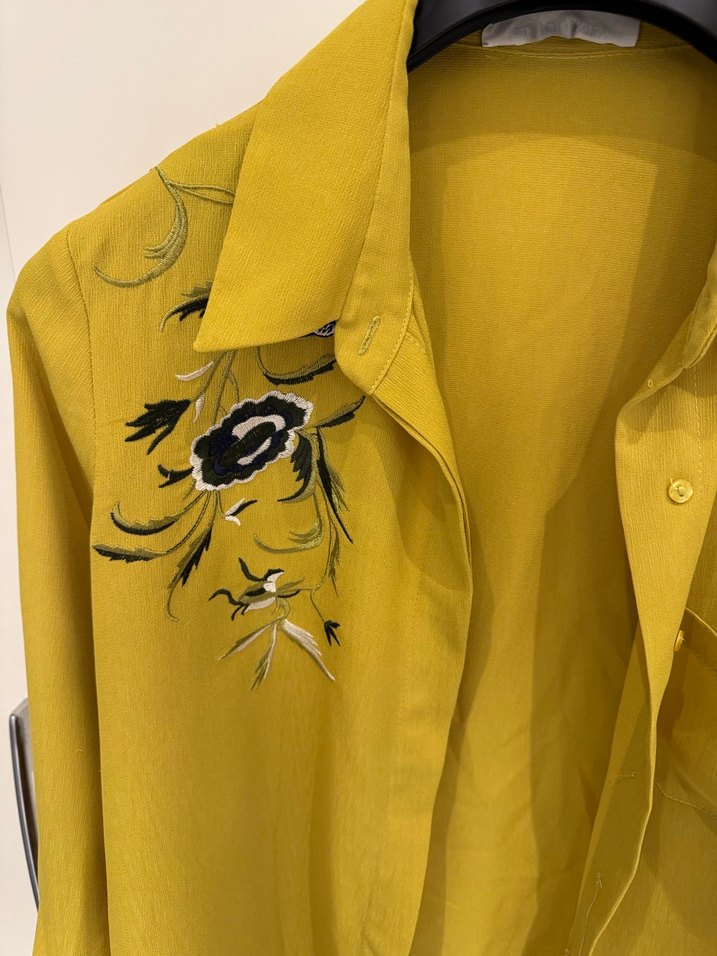 Şık Kadın Uzun Kollu Midi Gömlek - Görsel 3