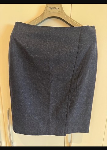 Düğmeli Lacivert Denim Kadın Blazer Ceket - Görsel 4