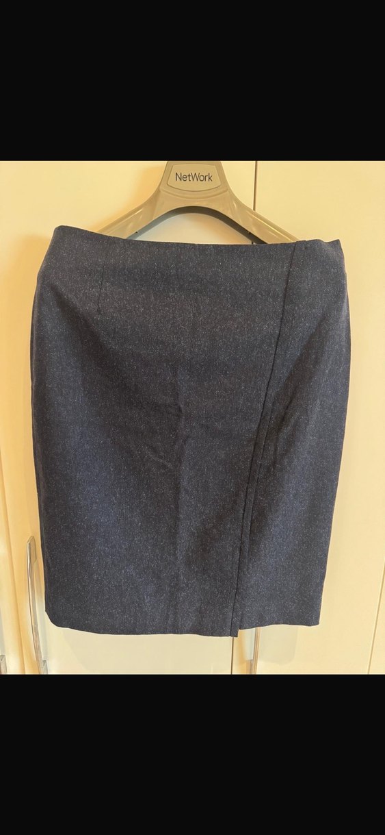 Düğmeli Lacivert Denim Kadın Blazer Ceket - Görsel 4