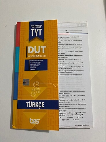 tyt türkçe test kitabı