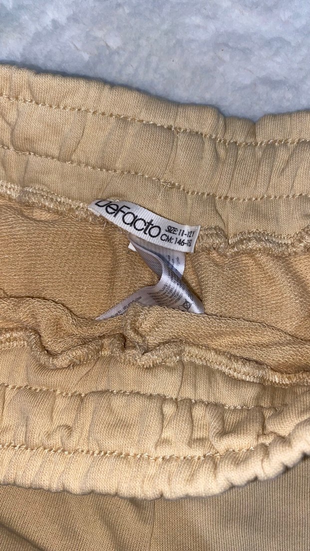 Bej Mini Rahat Kesim çocuk Şort - Görsel 2