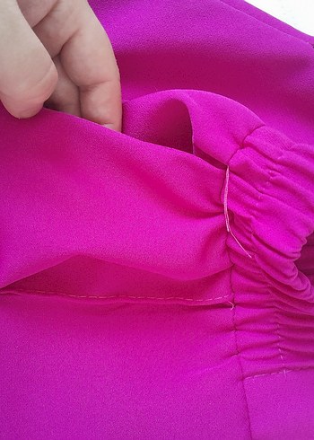 Pembe kumaş pantolon 5 beden