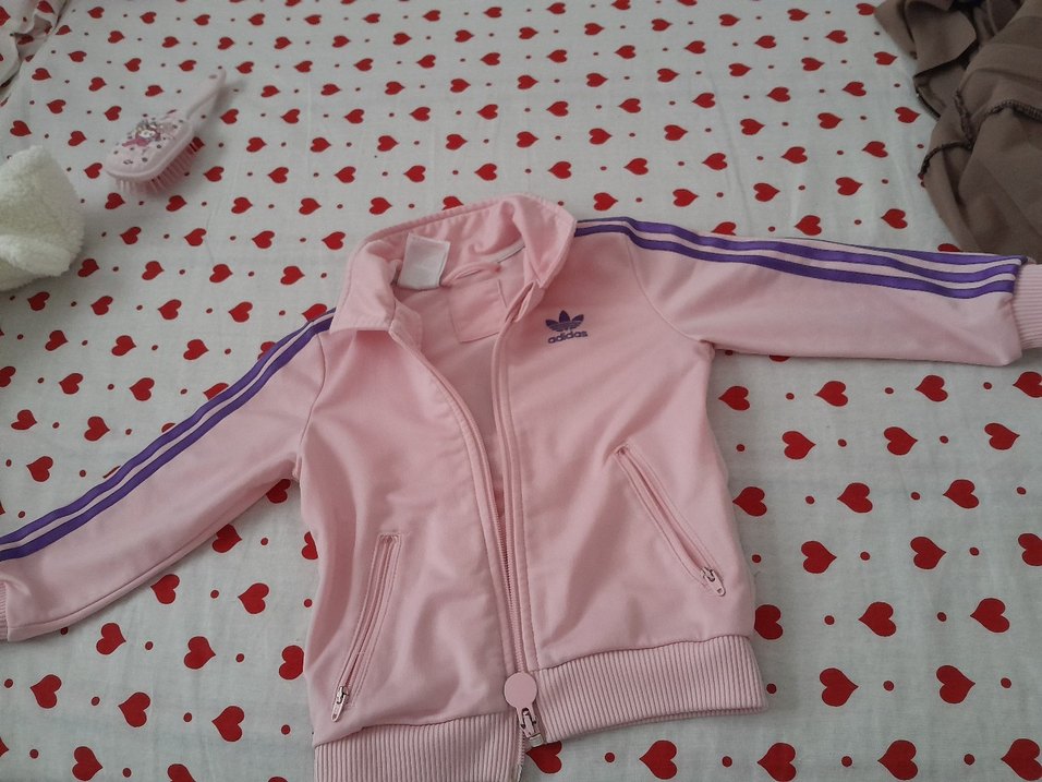 Kız Çocuk Pembe Fermuarlı Ceket - Görsel 2