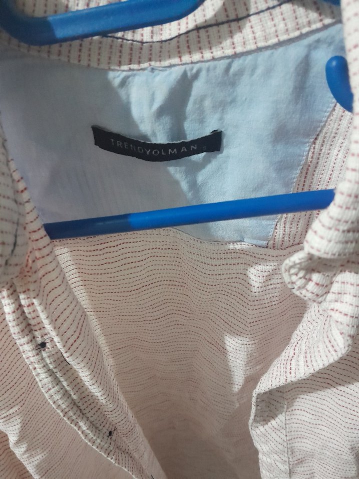 Erkek Beyaz Keten Uzun Kollu Gömlek - Görsel 2