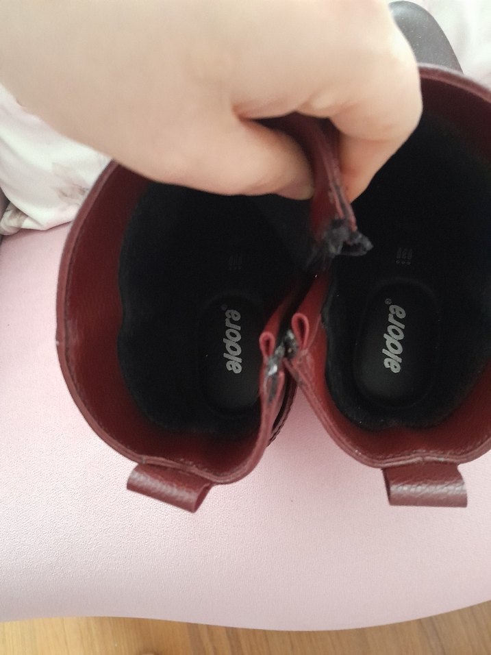 Kahverengi Deri Tokalı Yüksek Topuklu Biker Bot - Görsel 3