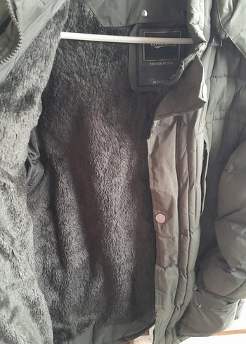 Gri Kapitone Kadın Kışlık Mont - Görsel 4