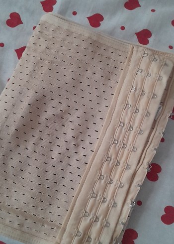 Bej Parlak Hemşire Korsesi Midi Boy - Görsel 4