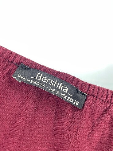 36 Beden bordo Renk Bershka Bluz %70 İndirimli.